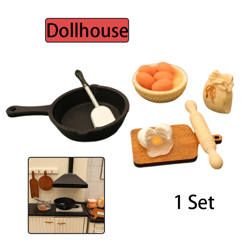 Kitchen Baking Area - 1/12 Dollhouse Miniature Kitchenware Kit Model