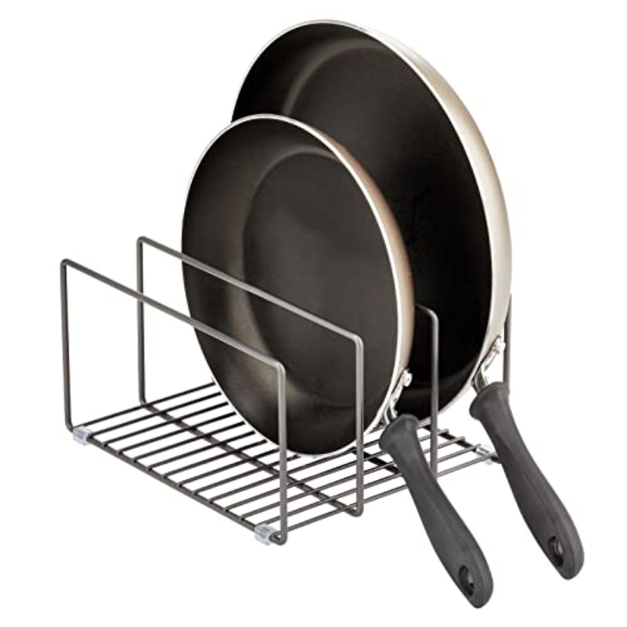 Kitchen Cabinet Baking Sheet Organizer - Metal Pan Organizer for Kitchen Cabinet,
