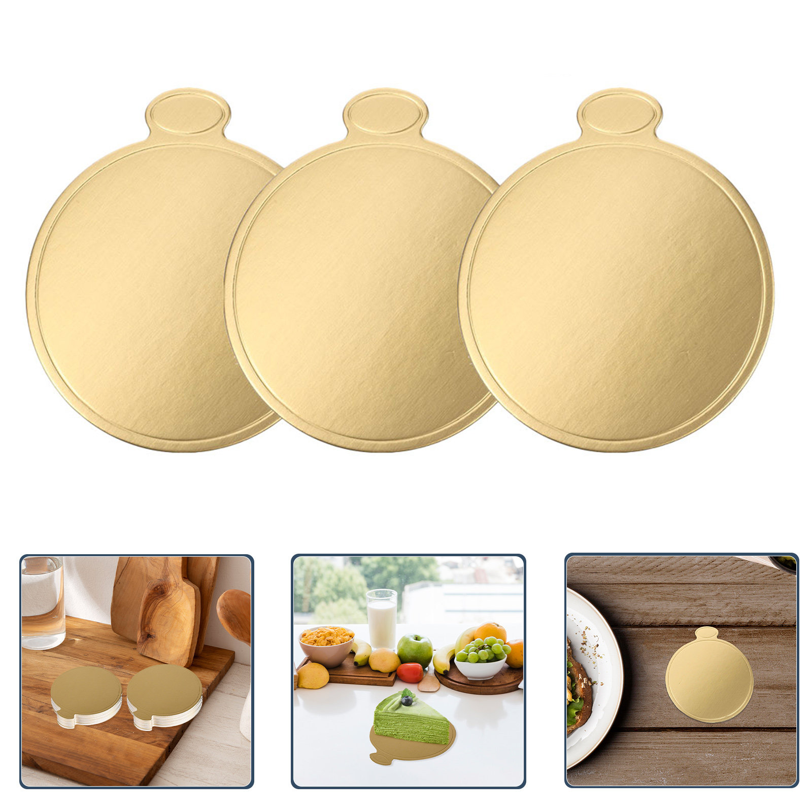 Cake Board Round - 50Pcs Elegant Mini Cake Boards Round