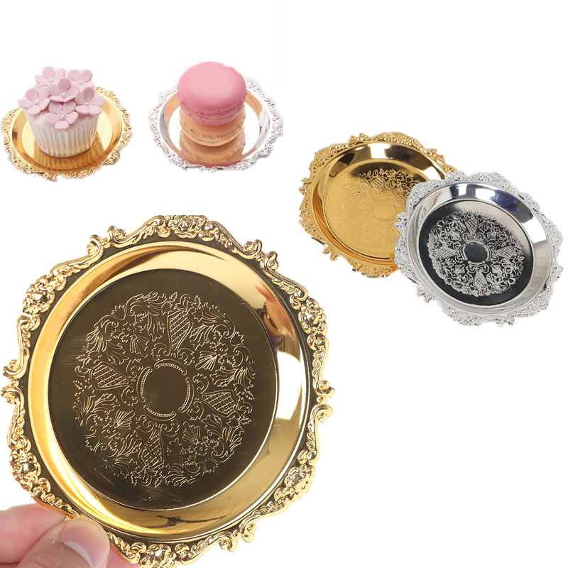 Silver Golden Iron Tray Glossy - огляд і ціна Cake Board Round