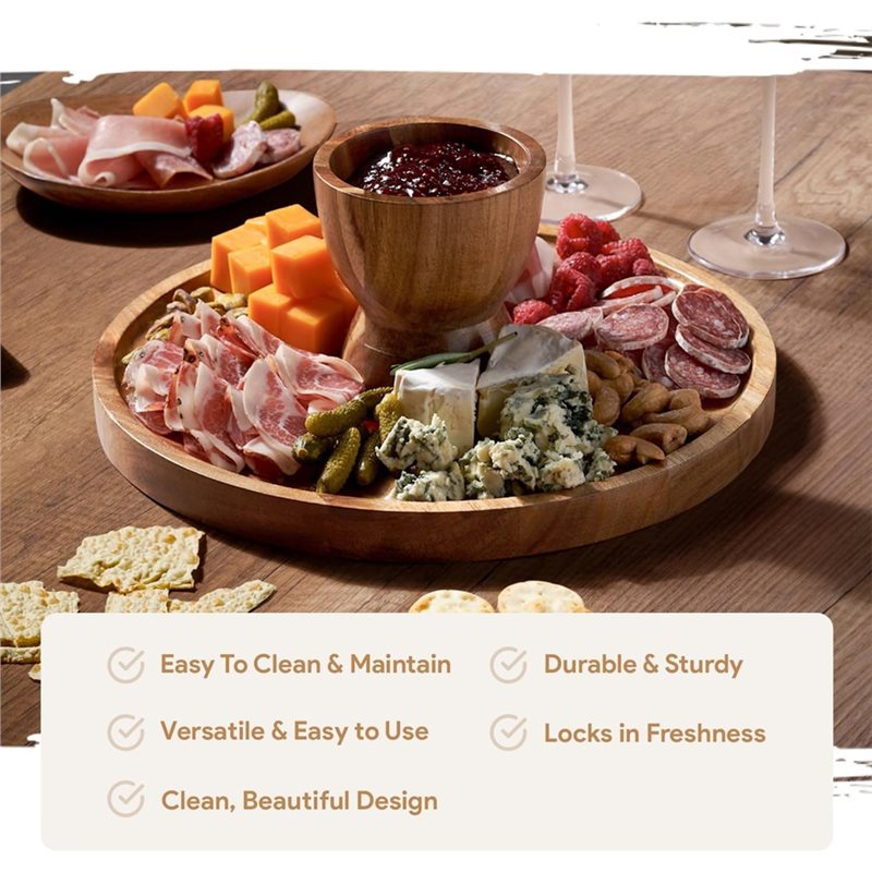 【LAST CHANCE】Wood Cake Stand-F - огляд і ціна Cake Board Round