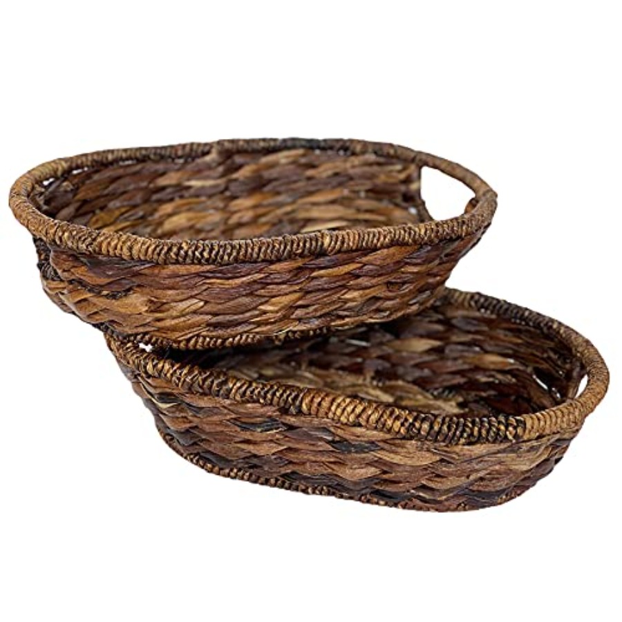 Handwoven Oval Wicker Baskets  - огляд і ціна Kitchen Baking Storage