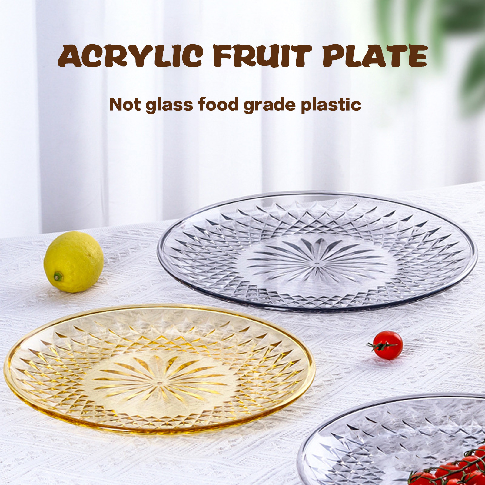 15/20/25cm Acrylic Fruit Plate - огляд і ціна Cake Board Round