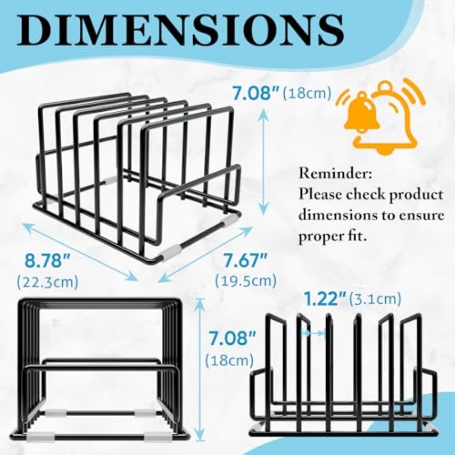 Cutting Board Organizer Rack w - огляд і ціна Kitchen Cabinet Baking Sheet Organizer