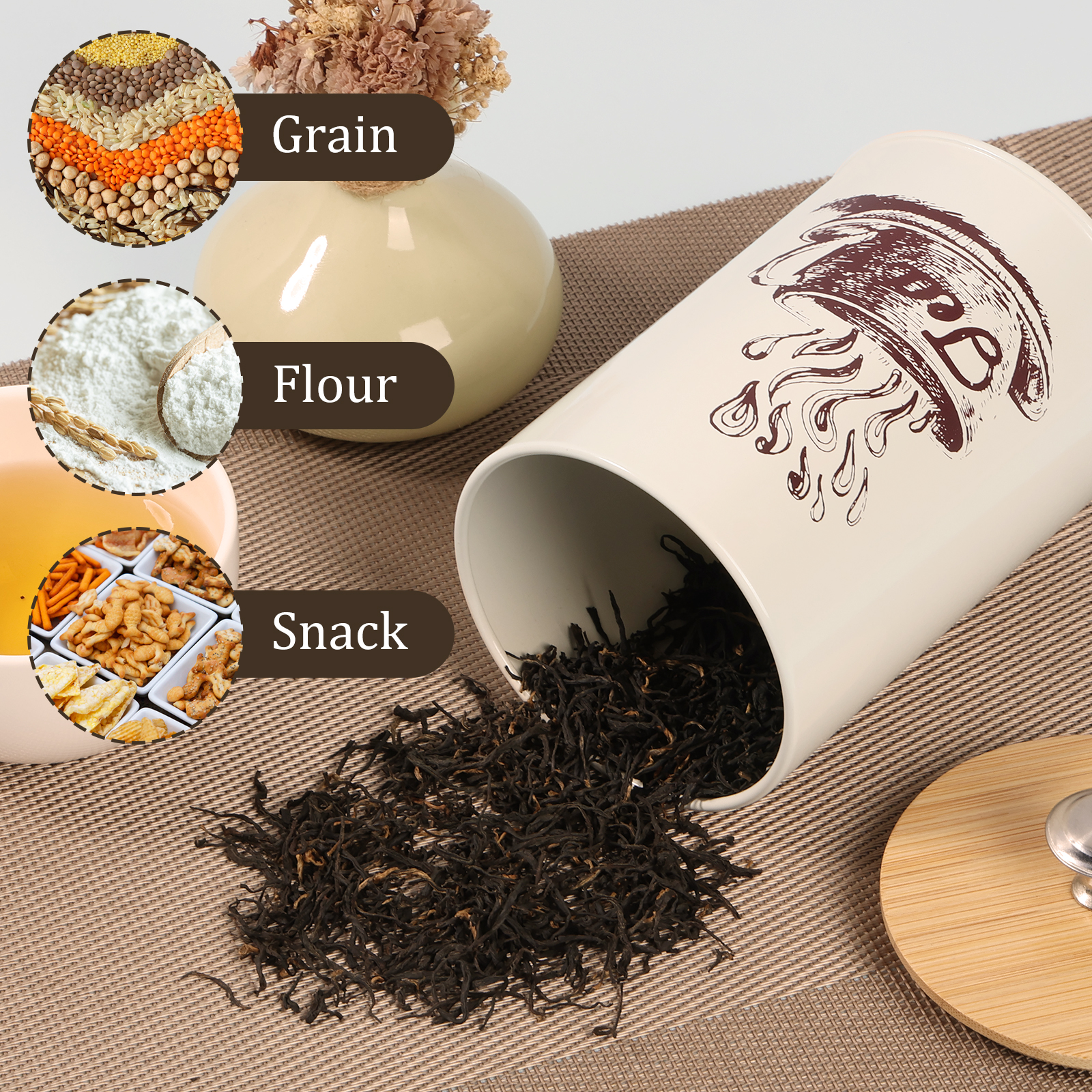 3Pcs Kitchen Storage Box Metal - огляд і ціна Kitchen Bank