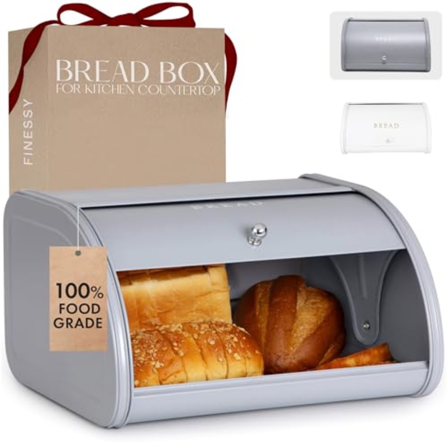 Modern Metal Bread Box for Kit - огляд і ціна Kitchen Baking Storage