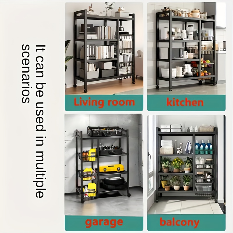 us1pc Movable Storage Rack, Ad - огляд і ціна Kitchen Baking Storage