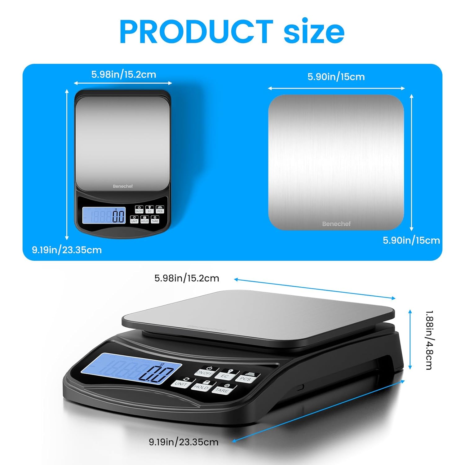 Digital Kitchen Scale with Lar - огляд і ціна Kitchen Baking Unit