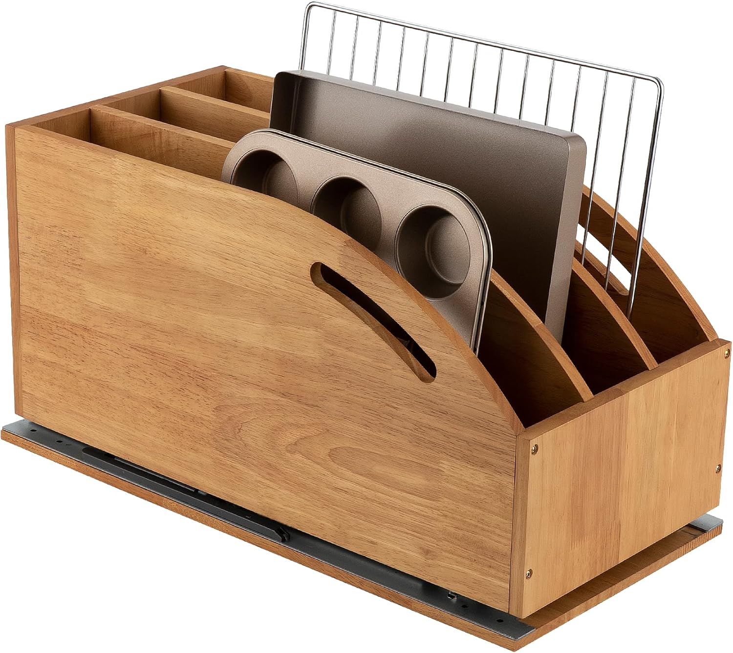 Pull Out Cabinet Organizer for - огляд і ціна Kitchen Cabinet Baking Sheet Organizer