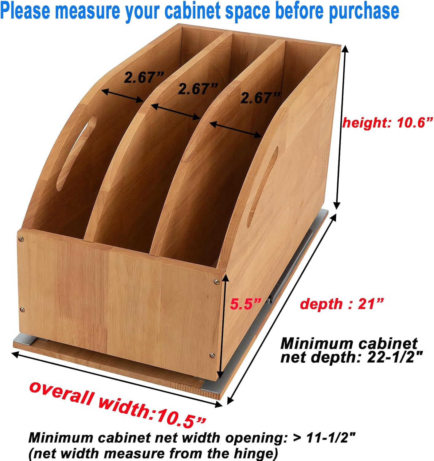 Pull Out Cabinet Organizer for - огляд і ціна Kitchen Cabinet Baking Sheet Organizer