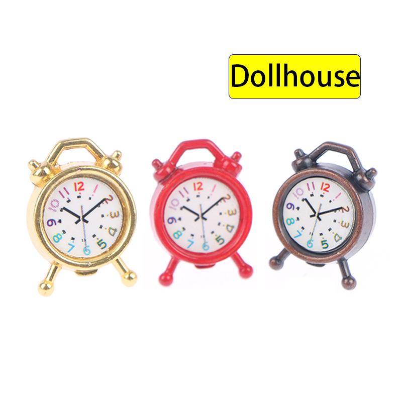 1PC 1:12 Scale Alarm Clock Dol - огляд і ціна Kitchen Baking Storage