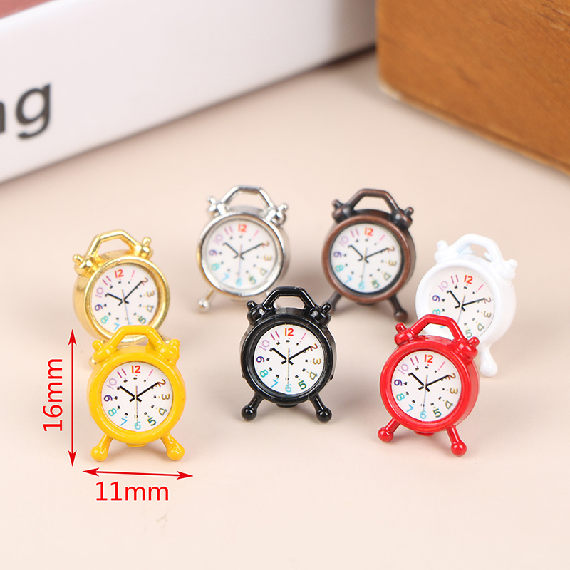 1PC 1:12 Scale Alarm Clock Dol - огляд і ціна Kitchen Baking Storage