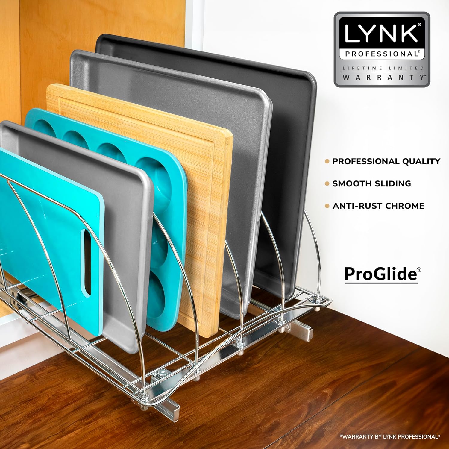 Pull Out Cutting Board, Baking - огляд і ціна Kitchen Cabinet Baking Sheet Organizer