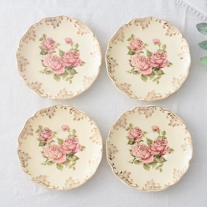 Rose Flower Hand Painted Coffe - огляд і ціна Cake Board Round