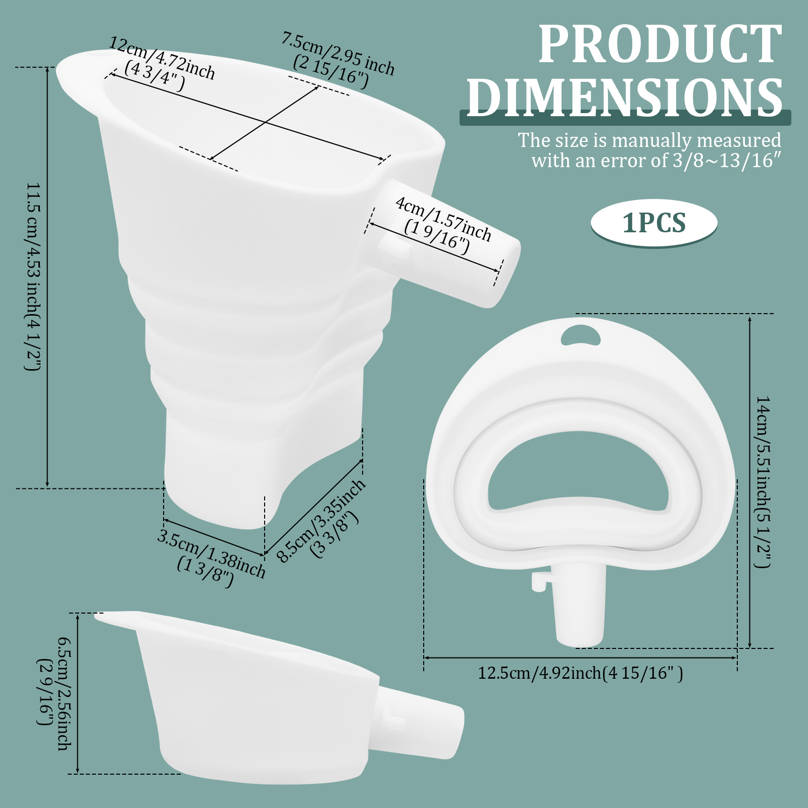 Silicone Flour Funnel for Kitc - огляд і ціна Kitchen Baking Mess