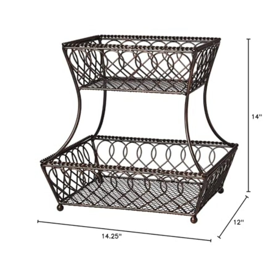 Loop and Lattice 2-Tier Rectan - огляд і ціна Kitchen Baking Storage