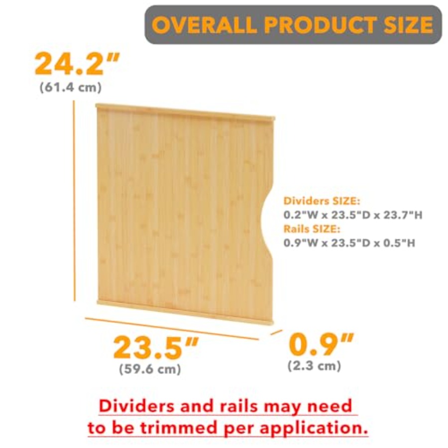 6 Pack Tray Dividers for Cabin - огляд і ціна Kitchen Cabinet Baking Sheet Organizer