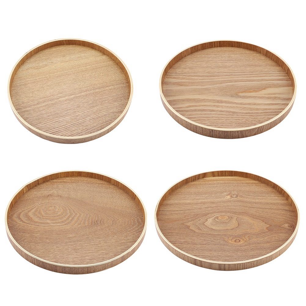 Wooden Serving Tray Tea Plate  - огляд і ціна Cake Board Round