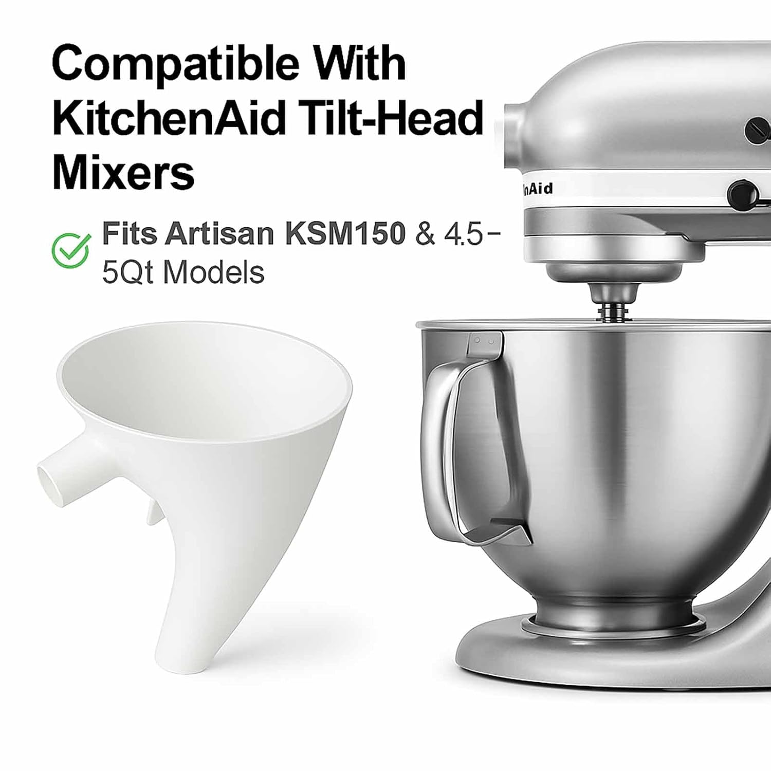 Flour Funnel for Kitchen Aid M - огляд і ціна Kitchen Baking Mess