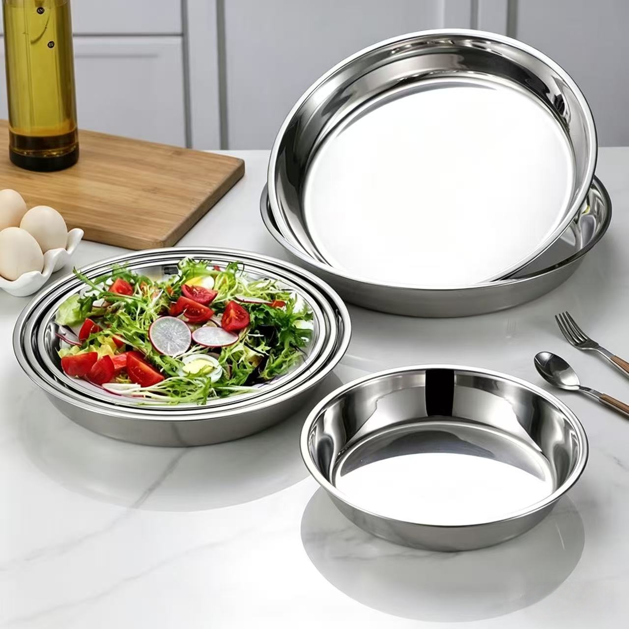 Extra-Thick Stainless Steel Ca - огляд і ціна Cake Board Round